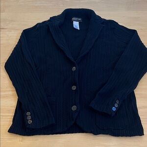 Jones New York Black Textured Blazer